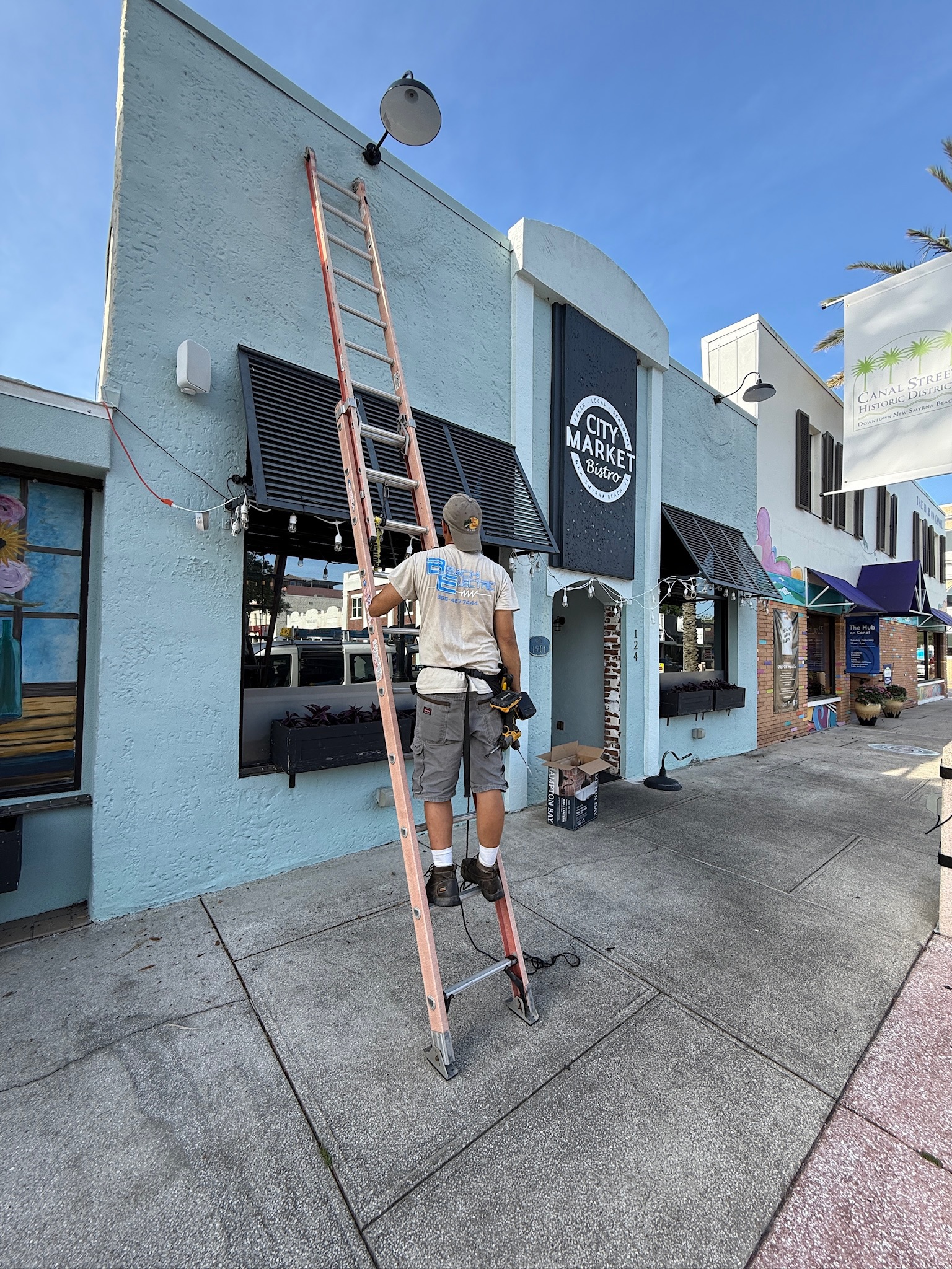 Beach Electric NSB Commercial Electrician - City Market Bistro New Smyrna Beach
